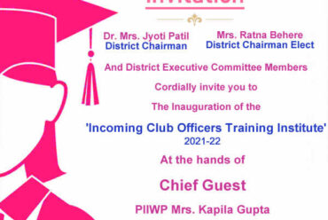 Incoming Club Officers Training Institute 2021-22
